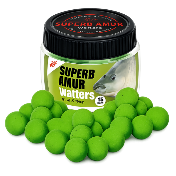 SUPERB AMUR Wafters 15mm – Fresh & Spicy Premium Hookbait